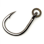 Gamakatsu Live Bait Hook with Ring, Heavy Duty (Size 1/0-8/0, Black)