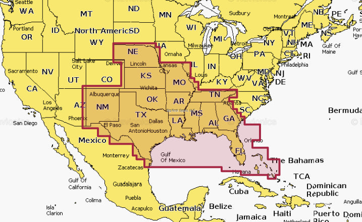 Garmin US006R U.S. South Electronic Chart