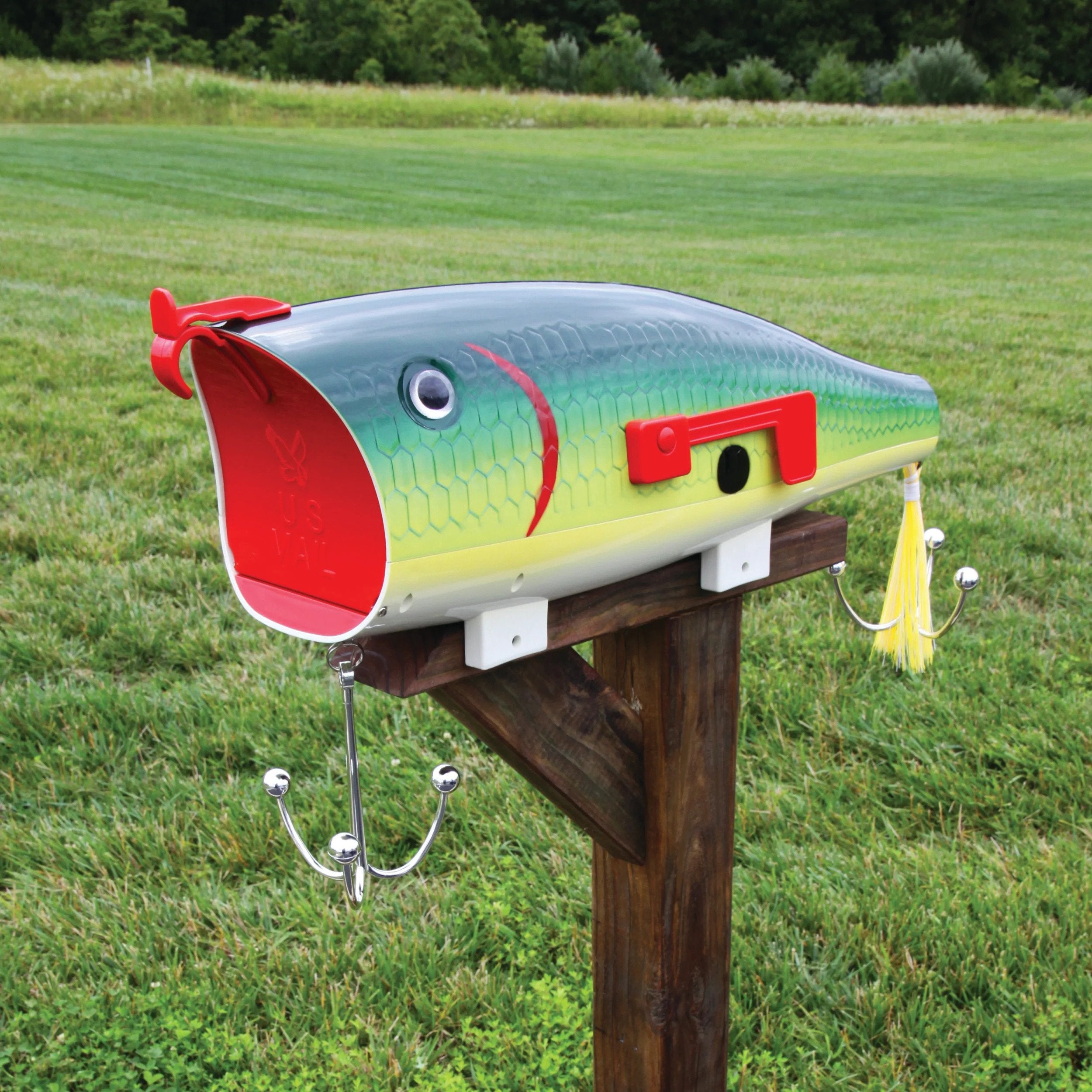 Rivers Edge Mailbox - Green Shad Bass Fish Lure