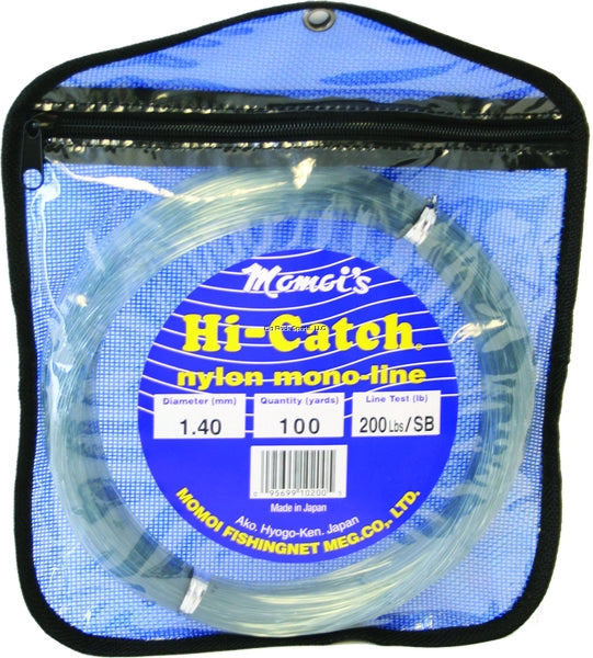 Momoi Hi-Catch Mono Leader Coil (100lb-300lb, 100yd, 2-Colors)