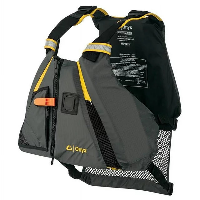 Onyx Movement Dynamic X-Large/XX-Large Yellow/Grey Life Vest