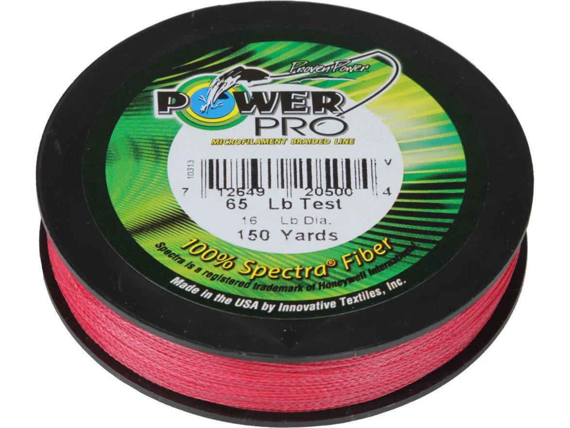 Power Pro Original Spectra Vermilion Red Braided Line (150,300,500,1500yd)