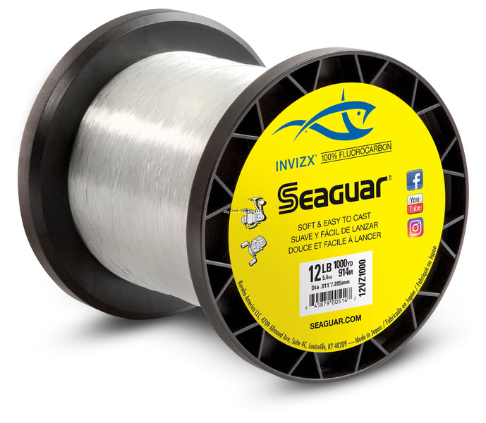 Seaguar INVIZX 100% Fluorocarbon Fishing Line