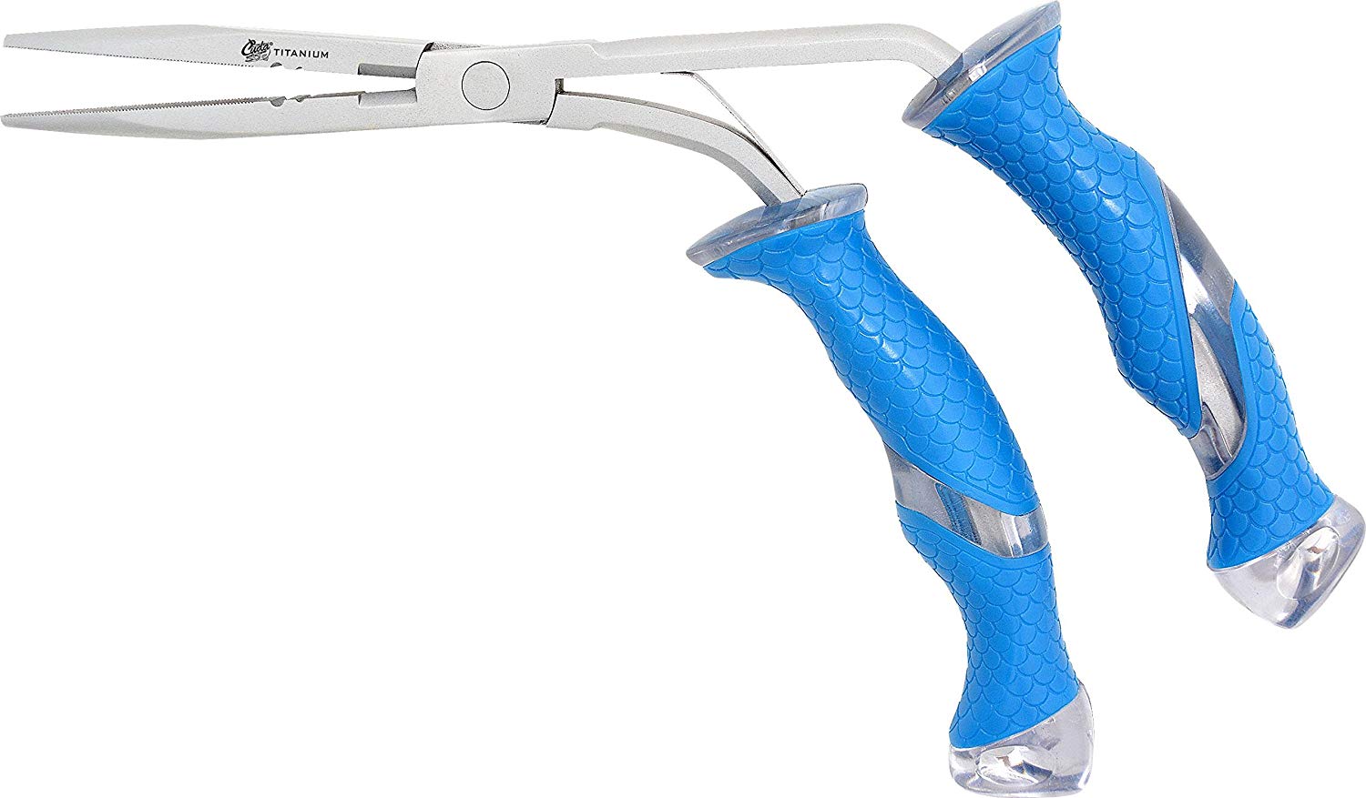 Cuda 9" Titanium Bonded Stainless Steel Freshwater Plier with Pistol Grip Blue