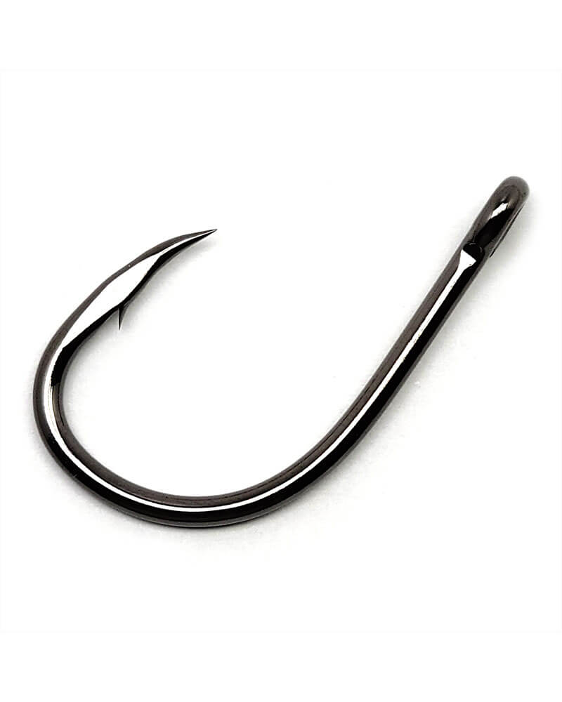 Gamakatsu Live Bait Hook Size 4/0, Needle Point, Ringed Eye NS Black, 50 Pack