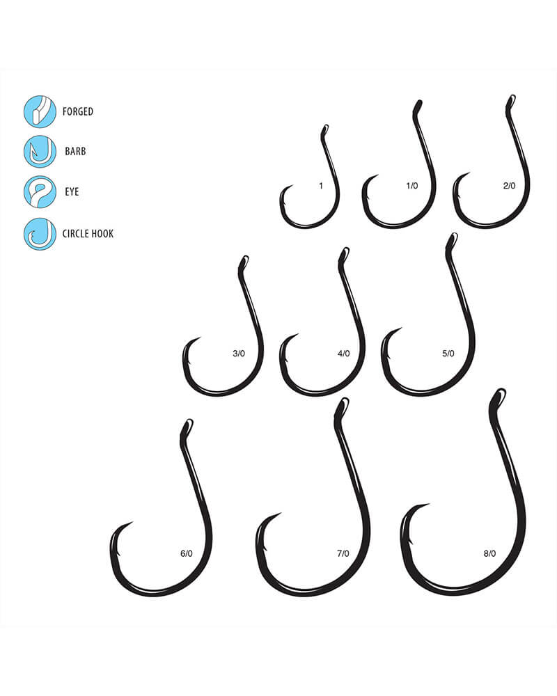 Gamakatsu Octopus Hook, Barbed, Needle Point Non-Offset, Ringed Eye, NS Black, 6pk