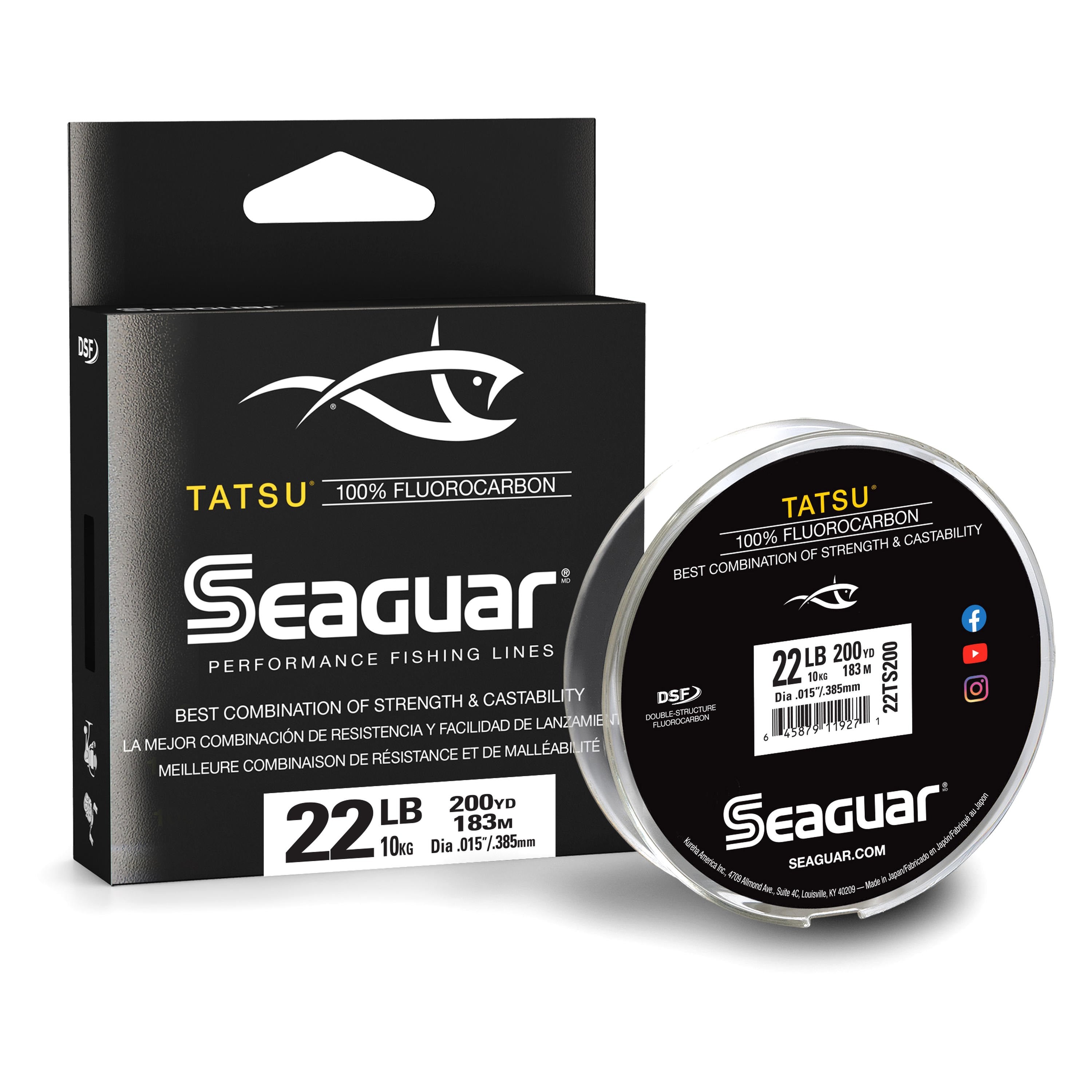 Seaguar Tatsu 100% Fluorocarbon Main Line 22lb 200yd