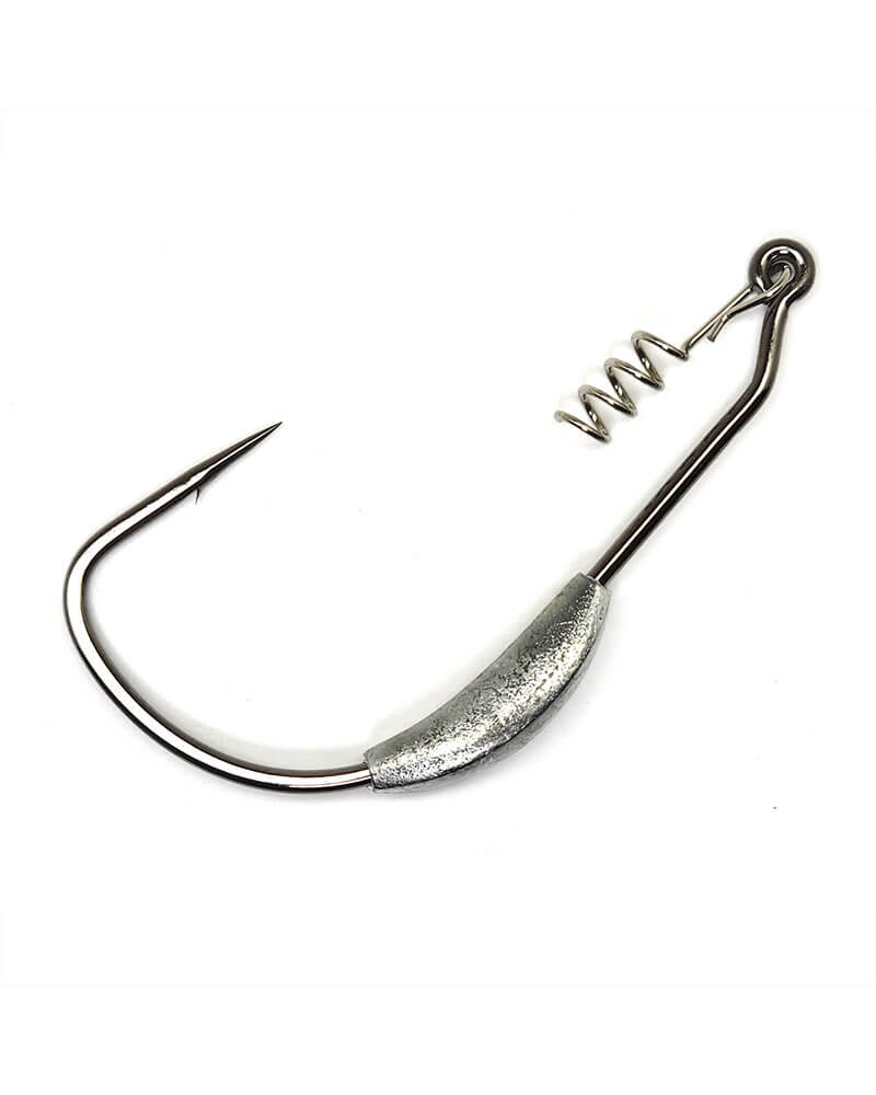 Gamakatsu Superline Weighted Worm Hooks W/Spring Lock