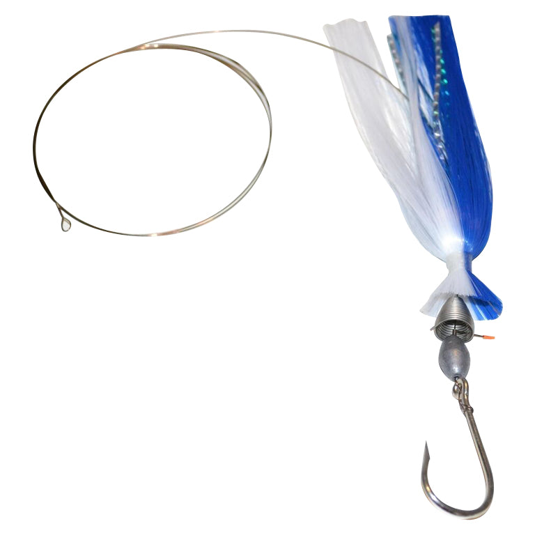 Blue Water Candy Ballyhoo Rig, 1oz, Blue/White