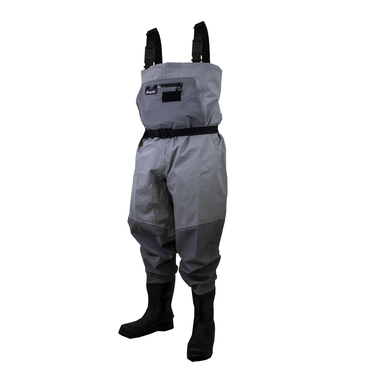 Frogg Toggs Men's Hellbender PRO Bootfoot Lug Sole Chest Wader, Gray