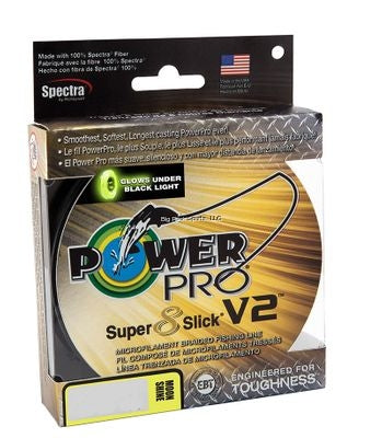 Power Pro Super Slick V2 8-Stand Braided Line 1500yd Spools