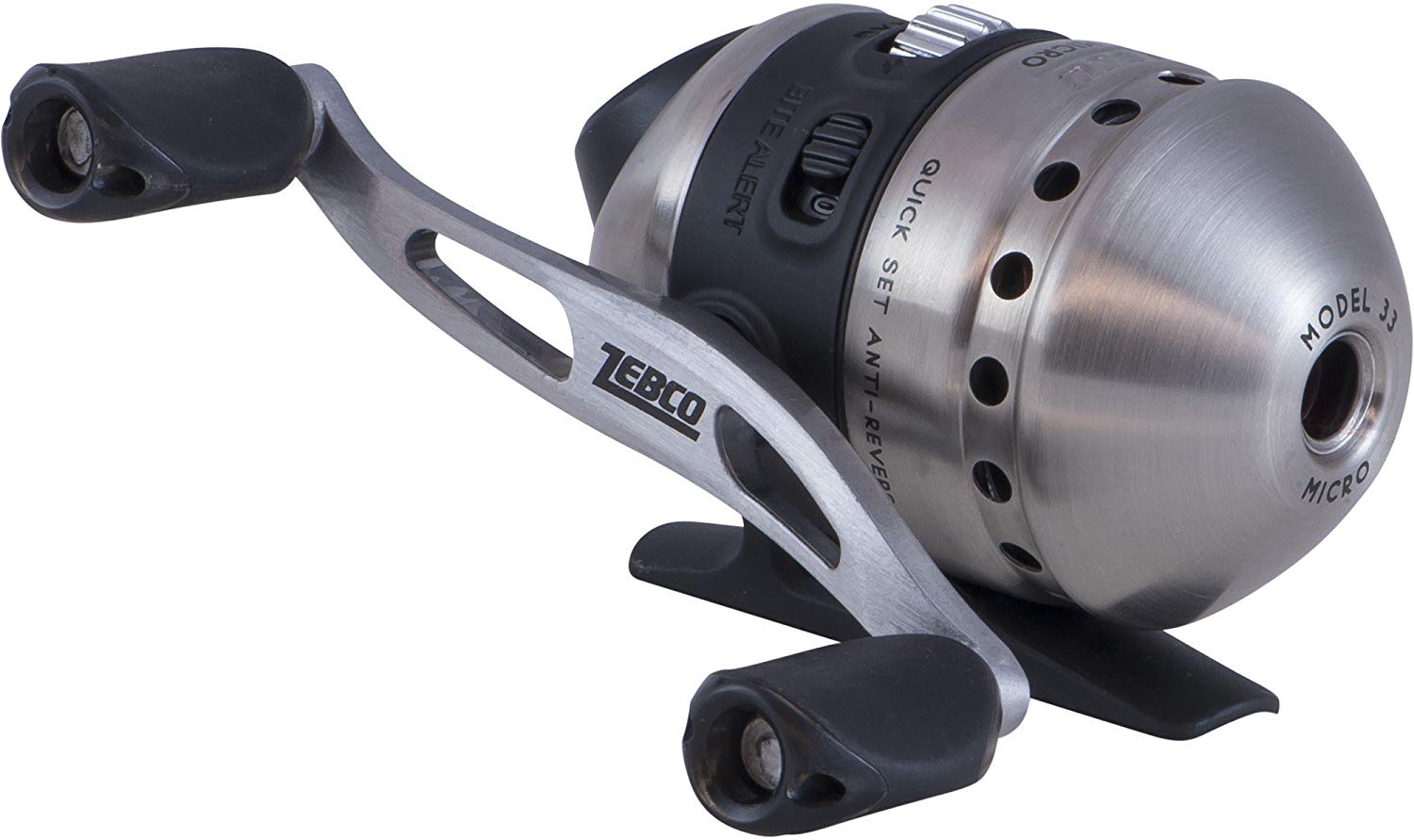 Zebco 33MCKBX6 33 Micro Spincast Reel, RH, 1 BB, 4.3:1 Ratio