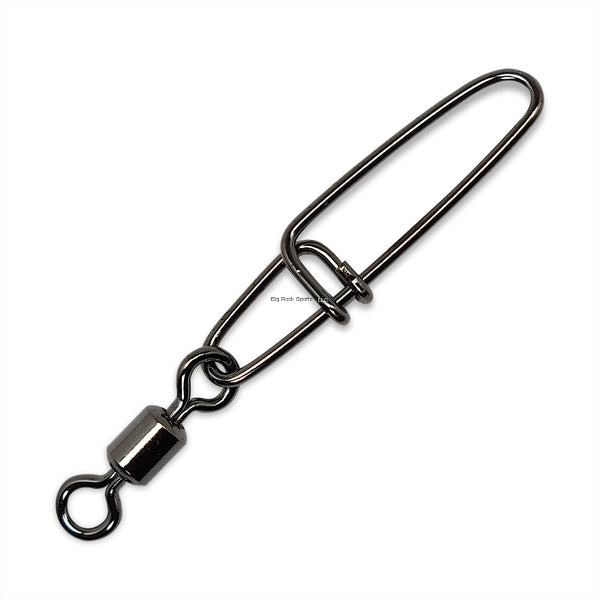 Gamakatsu Cross Lock Snap with Superline Swivel, NS Black