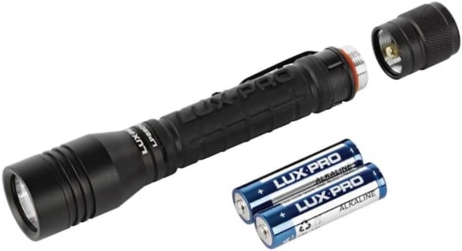 LuxPro 2AA 300 Lumen LED Flashlight, 6 Pack