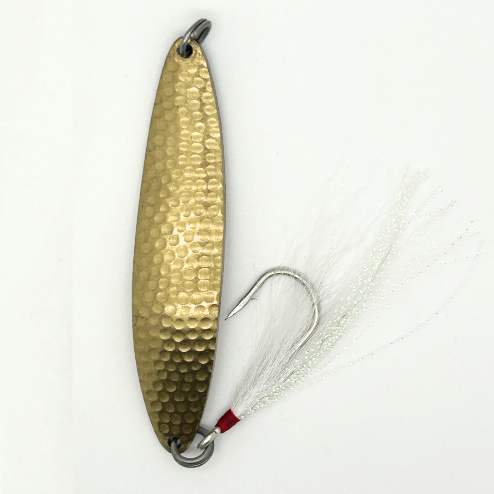 Run Off Lures Brass Spoon (1-1/4oz-6oz, Gold/Silver)