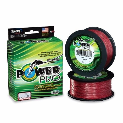 Power Pro Original Spectra Vermilion Red Braided Line (150,300,500,1500yd)