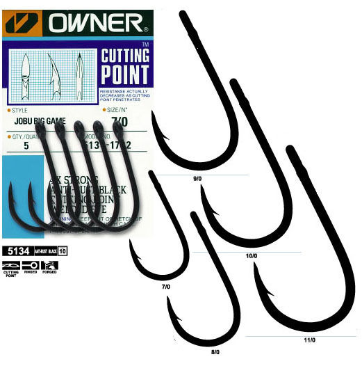 Owner JOBU Swordfish marlin BIG GAME 5134-218 11/0 Hooks Bulk 10 hooks