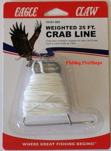 Eagle Claw Weighted 25ft Crab Throw Line