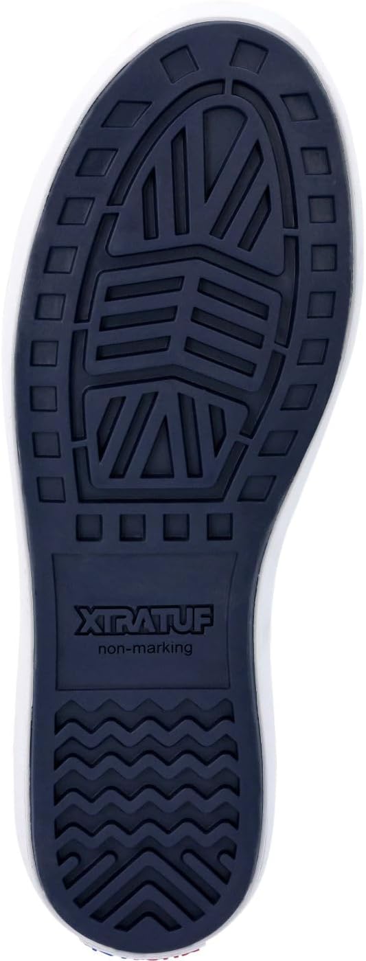 Xtratuf Full Rubber Deck Boot, Size 12, Navy/Red, 6"