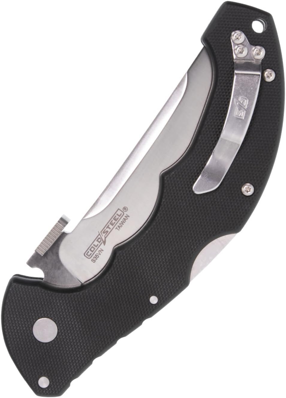 Cold Steel CS-21TTL Talwar Folding Knife, 4" Satin Blade, Tri-Ad Lock