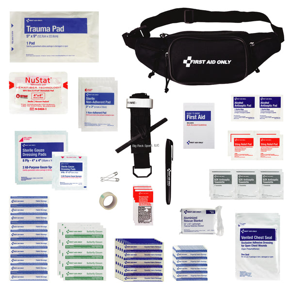 First Aid Only Fanny Pack Outdoor First Aid Kit, 47 Pieces