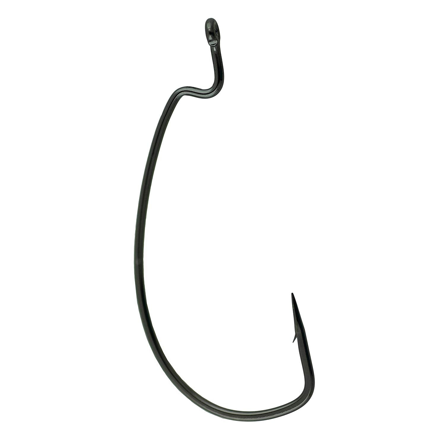 Gamakatsu Worm Hook, Needle Point, Offset Shank, Extra Wide Gap, 25pk