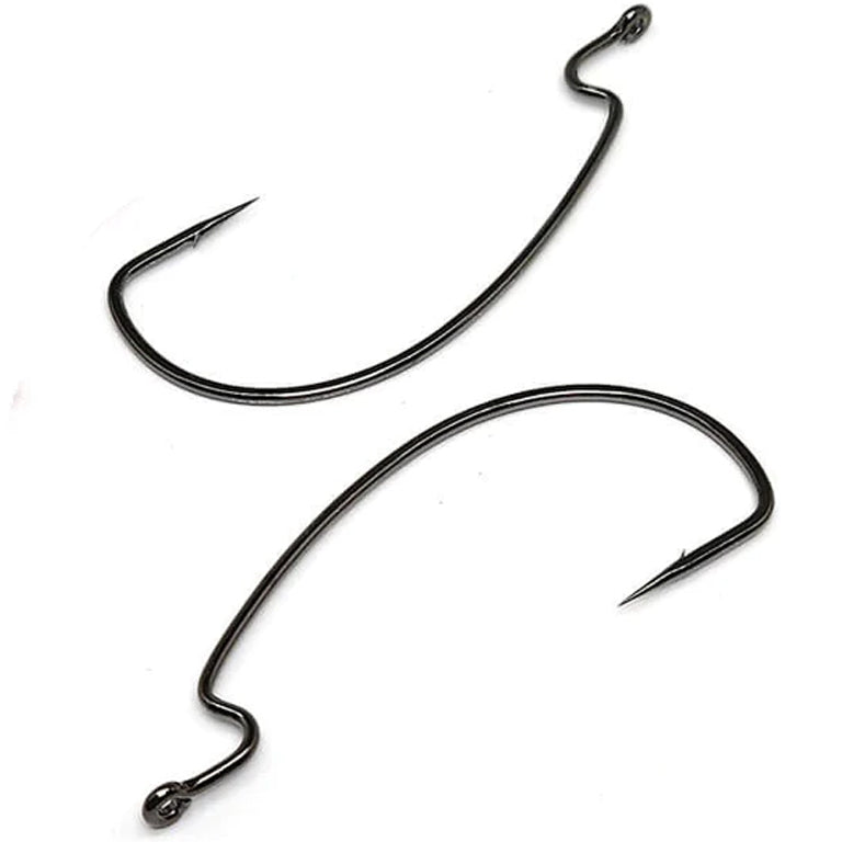 Gamakatsu Worm Hook, Needle Point, Offset Shank, Extra Wide Gap, 25pk