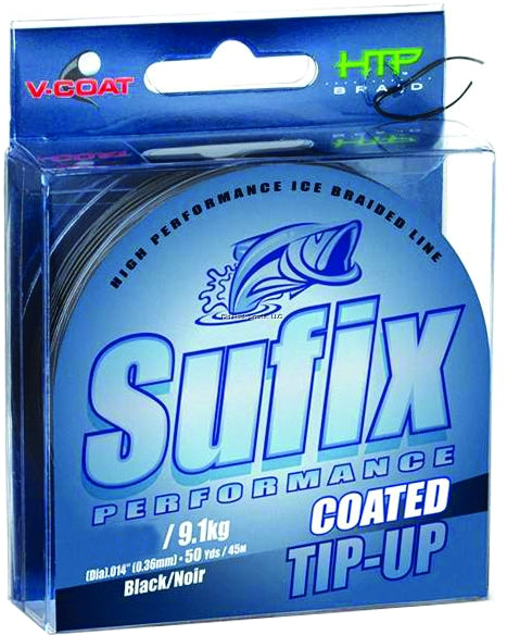 Sufix Performance Tip Up Vinyl Coat 50yd Braided Ice Fishing Line