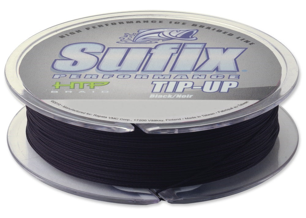 Sufix Performance Tip Up Braided Line 50yd Spools Black and Metered