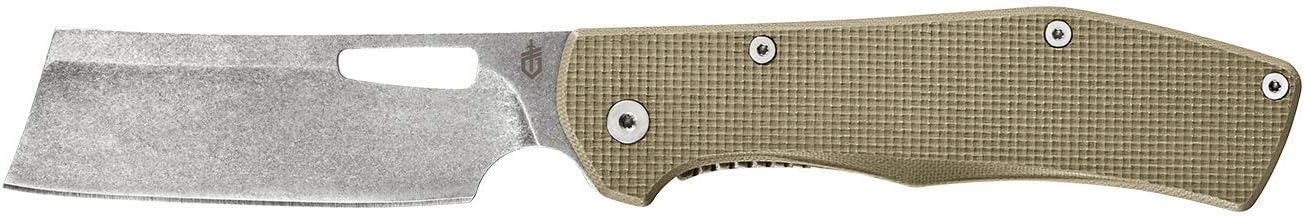 Gerber 30-001495 Flatiron Folding knife, Cleaver style blade, Satin