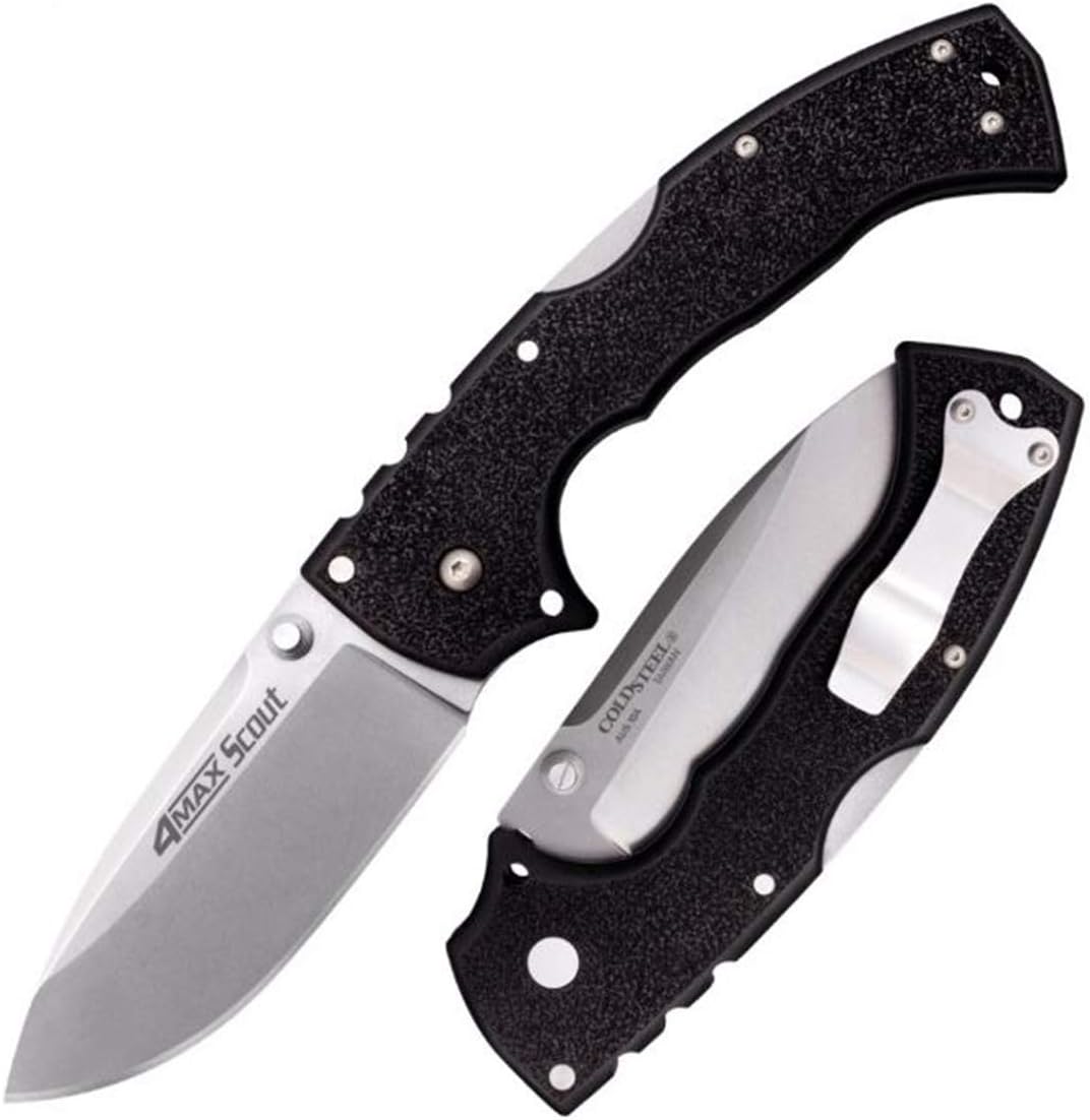 Cold Steel 4-Max Scout Folding Knife, 4" Blade, 10" OAL