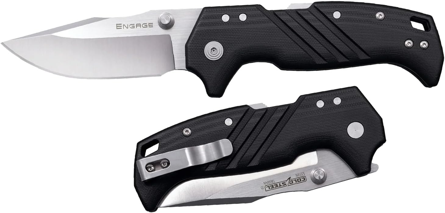 Cold Steel Engage 3.5" Folding Clip Blade Knife with Atlas Lock