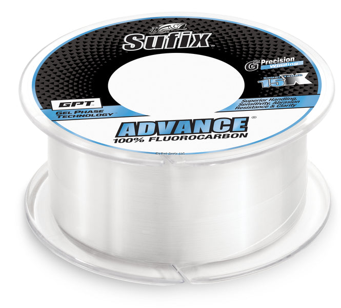 Sufix Advance Fluorocarbon Fishing Line [4-25lb, 200-1200yd, Clear]