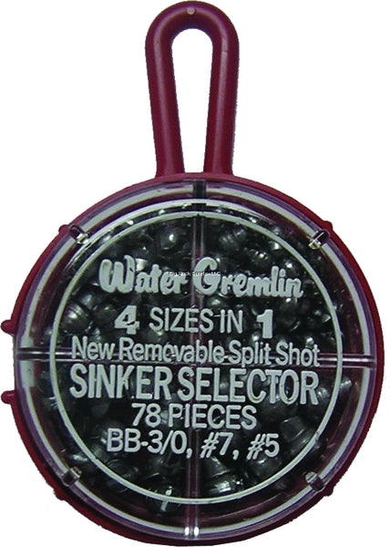 Water Gremlin Small Split Shot Selector, 78pk