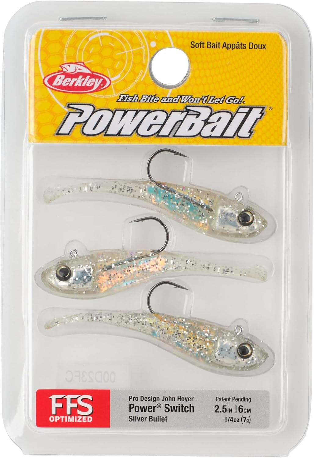 Berkley PowerBait Power Switch Soft Bait, Silver Bullet