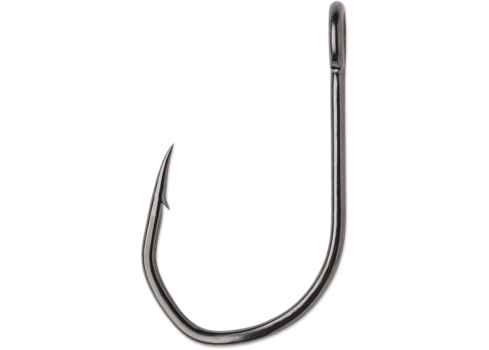 VMC TechSet Siwash Open Eye Hook, Size 1, Coastal Black, Short Shank