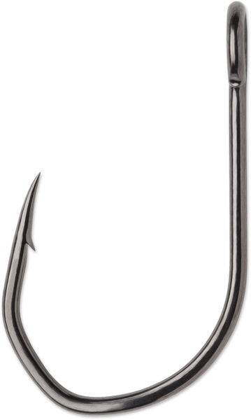 VMC TechSet Siwash Open Eye Hook, Size 2/0, Coastal Black, Short Shank