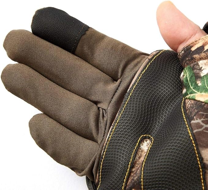 Hot Shot Men's Camo Realtree Edge "Huntsman" Gloves Brushed Tricot X-Large