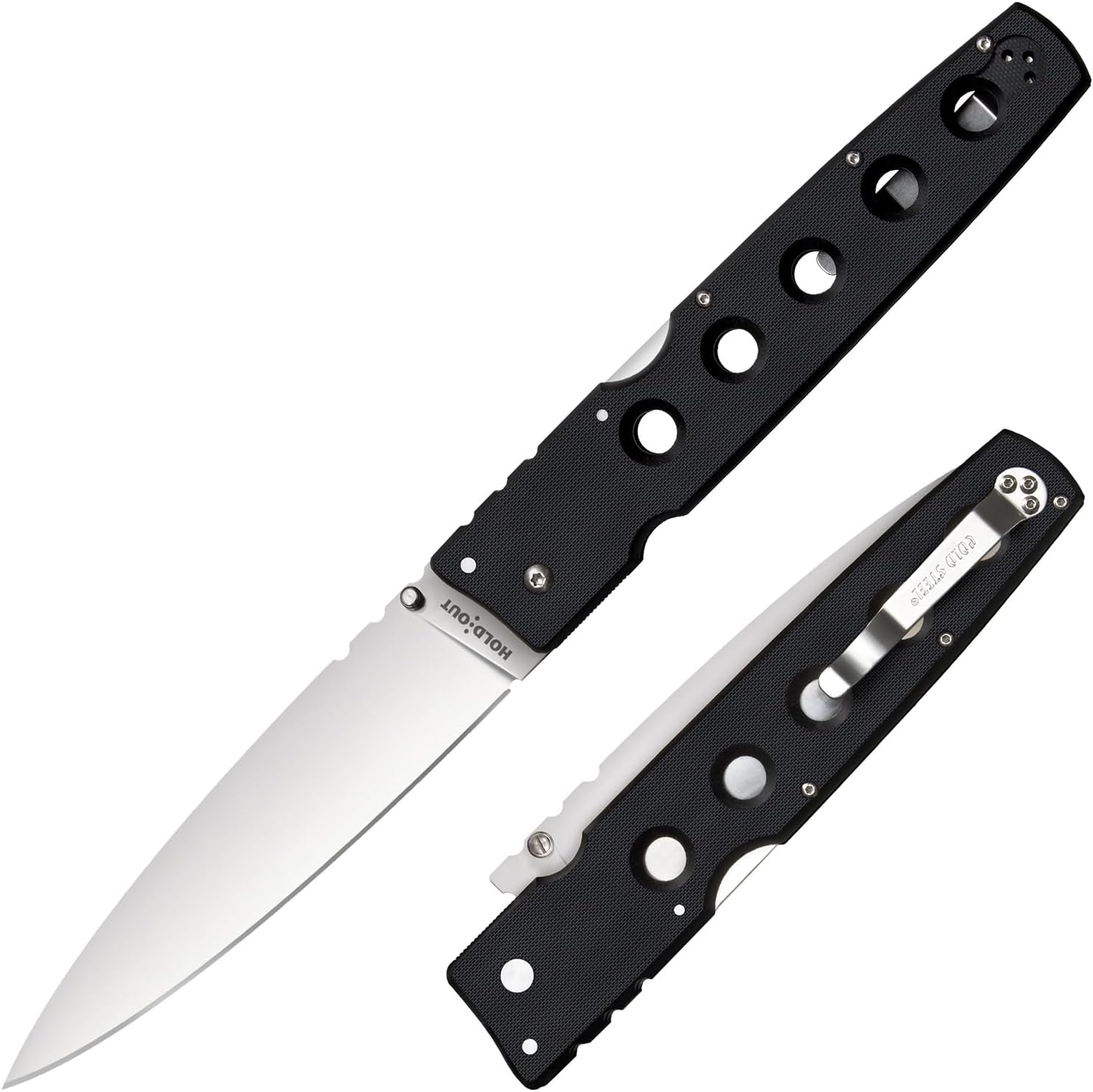 Cold Steel Hold Out Folding Knife, 6" Blade, 13 3/16" Overall