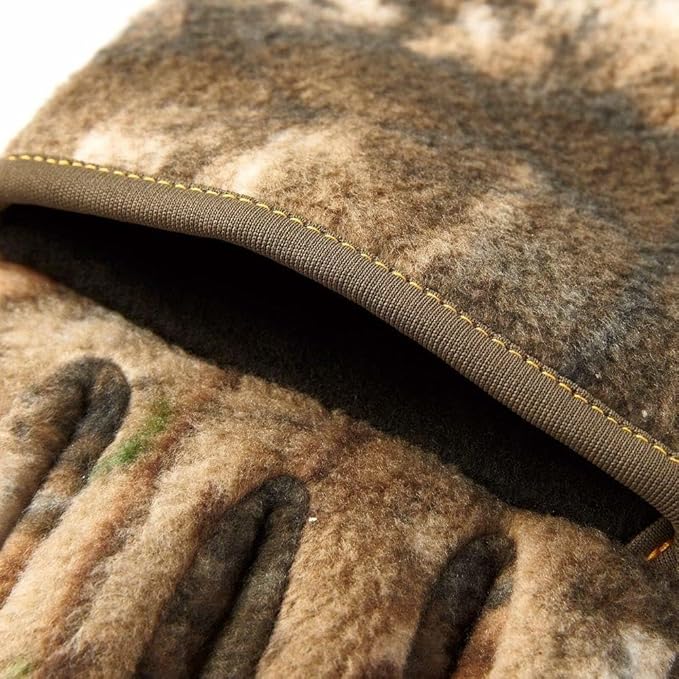 Hot Shot Men's Insulated Camo Realtree Edge "Bulls-Eye" Fuzzy Mittens X-Large