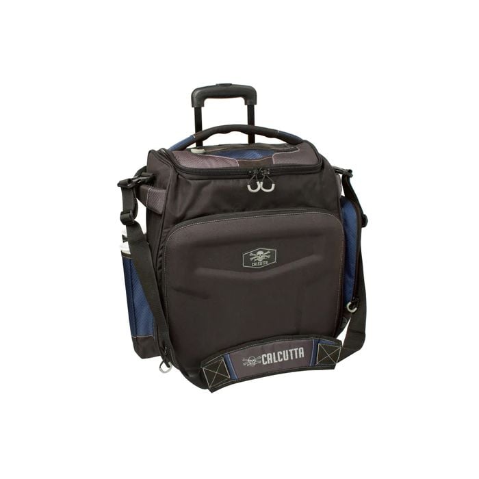 Calcutta Explorer Rolling Tackle Bag w/ 5 3700 Trays & Rod Holders