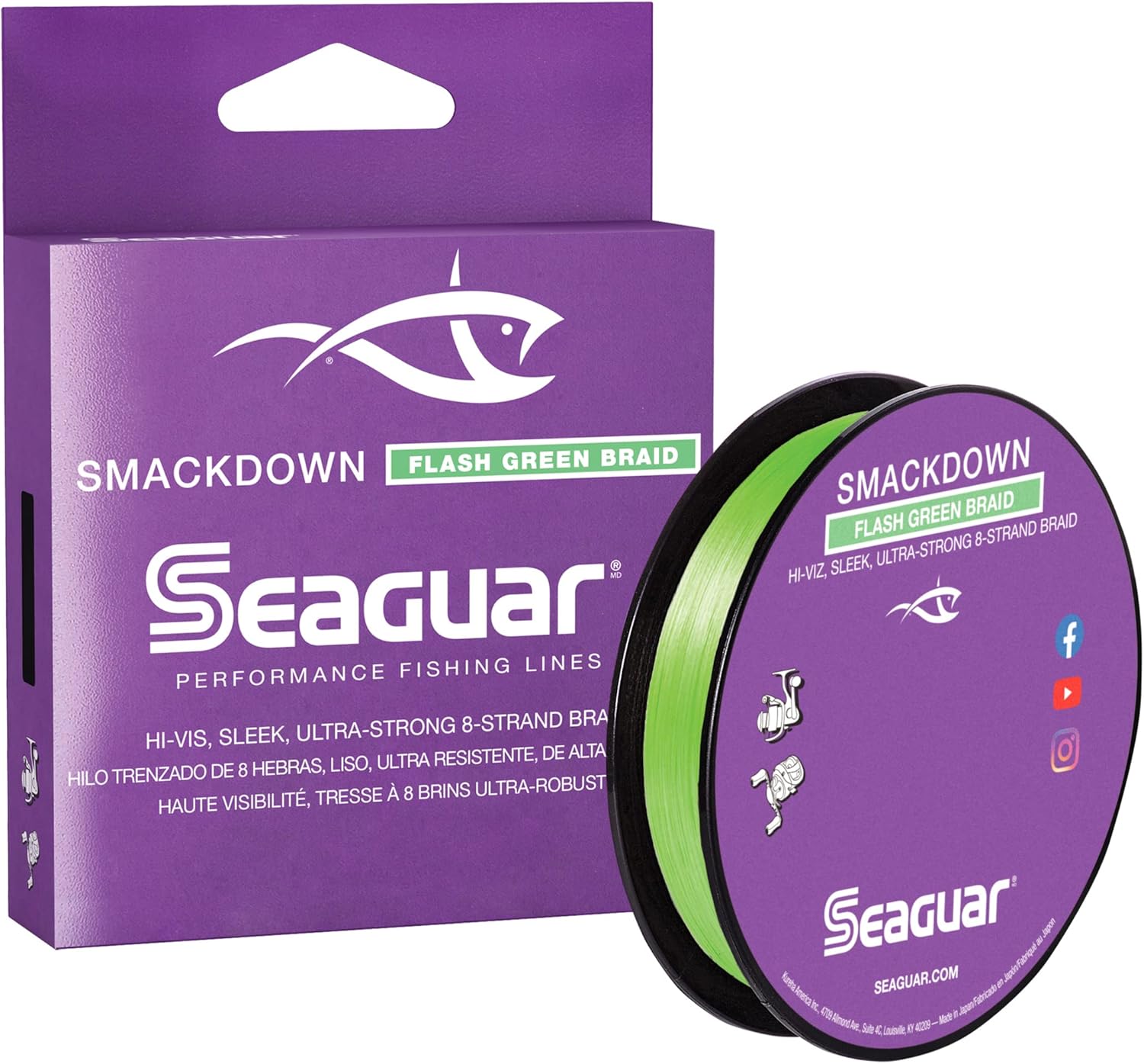 Seaguar Smackdown High Visibility Braided Line 300yd