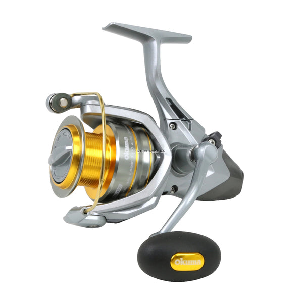 Okuma Avenger Baitfeeder RH Spin Reel, On/Off Auto Trip, 6BB-1RB