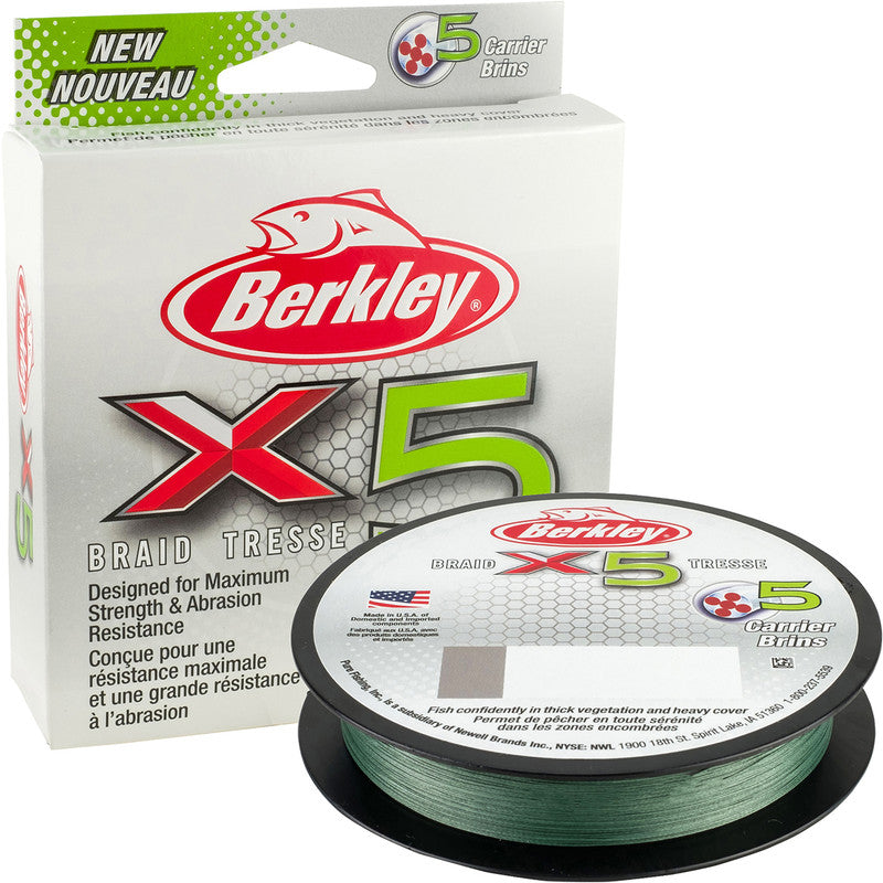 Berkley X5 Braid 5-Carrier Braided Fishing Line