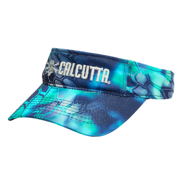 Calcutta Visor Kryptek Blue Camo Pontus with Calcutta Logo