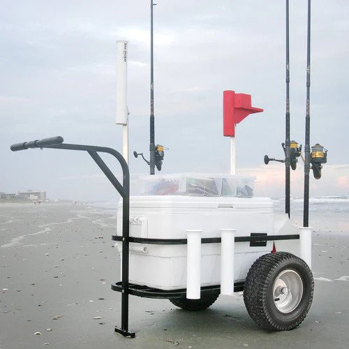 Sea Striker Deluxe Surf/Pier/Beach Cart, Pneumatic Wheels