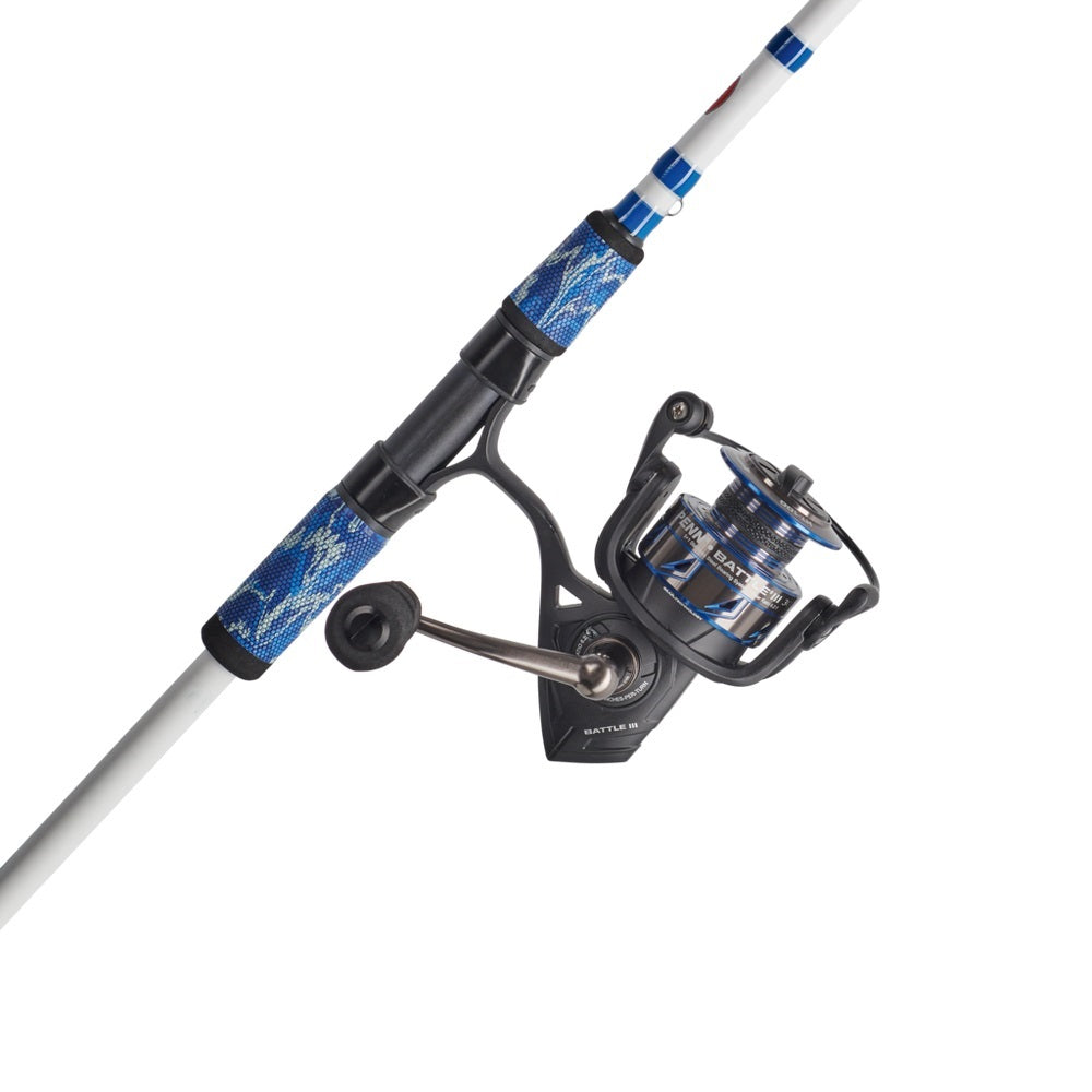 Penn Battle III LE Spinning Reel Combo, Metal Body, CNC Gears, HT100 Drag