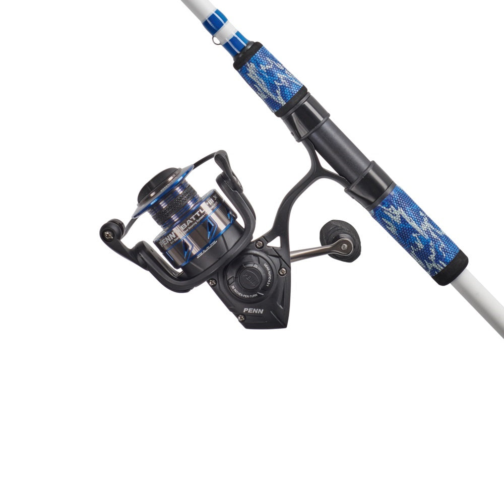 Penn Battle III LE Spinning Reel Combo, Metal Body, CNC Gears, HT100 Drag