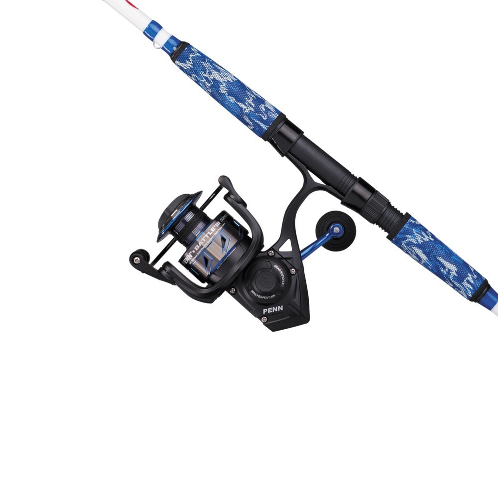 Penn Battle III LE Spinning Reel Combo, Metal Body, CNC Gears, HT100 Drag