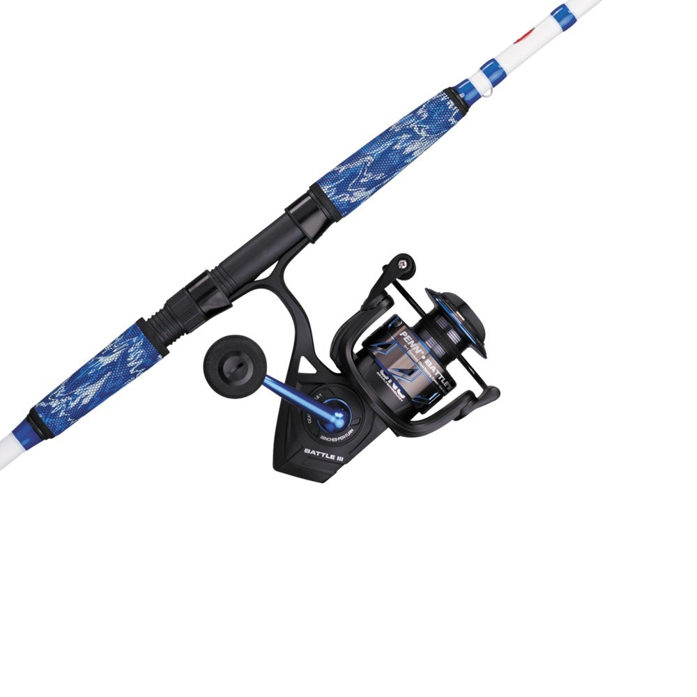 Penn Battle III LE Spinning Reel Combo, Metal Body, CNC Gears, HT100 Drag